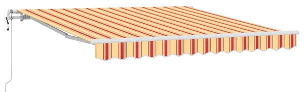 Stahovací markýza Žlutá a oranžová 300 x 250 cm Látka a hliník 3329963