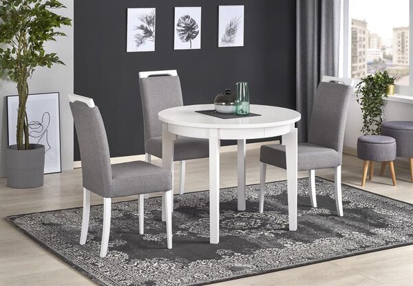 Rozkládací jídelní stůl 100-200 cm Saras (bílá) (pro 6 8 osob)