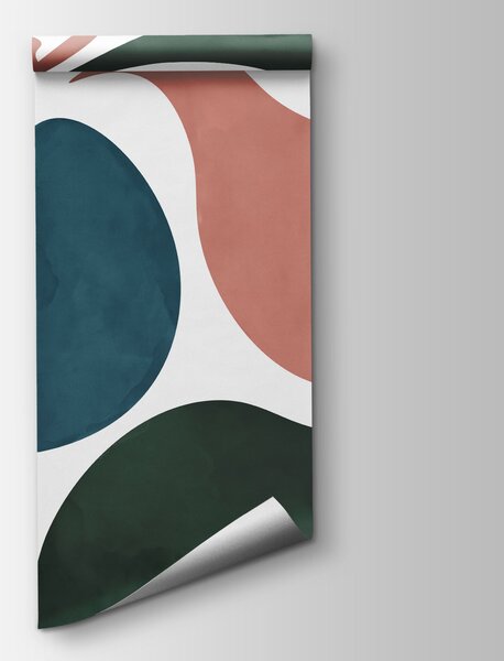 Fototapeta Barevný vzor s listy, Fototapety s pírky, Populární fototapety - Tapeko.co.cz