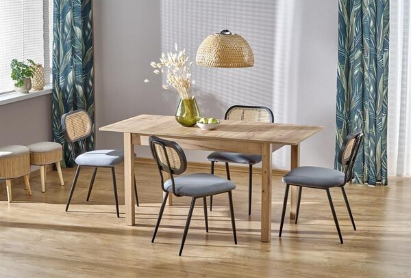 Rozkládací jídelní stůl 118-158 cm Mauric (dub craft) (pro 4 6 osob)