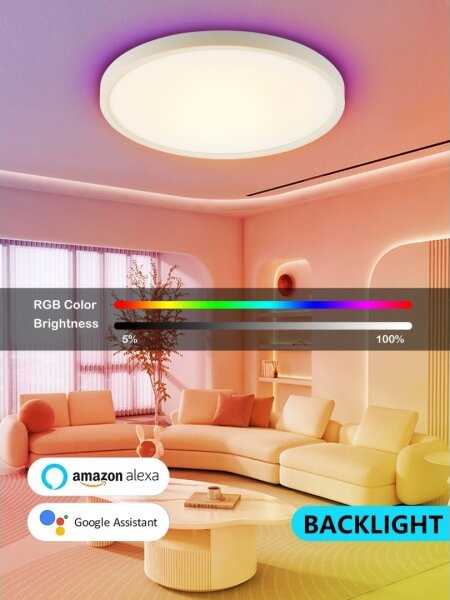 Immax NEO 07169-W60 - LED RGB Stmívatelné svítidlo TUDO 65W/230V Wi-Fi Tuya + DO
