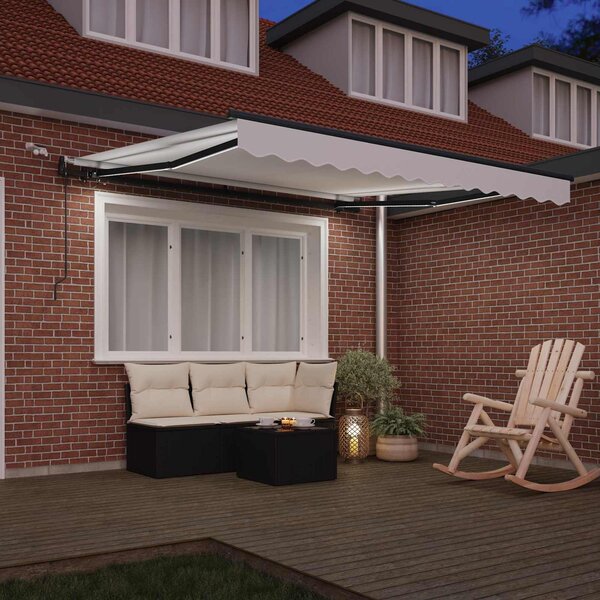 Stahovací markýza Bílá 300 x 250 cm Polyester 3330076
