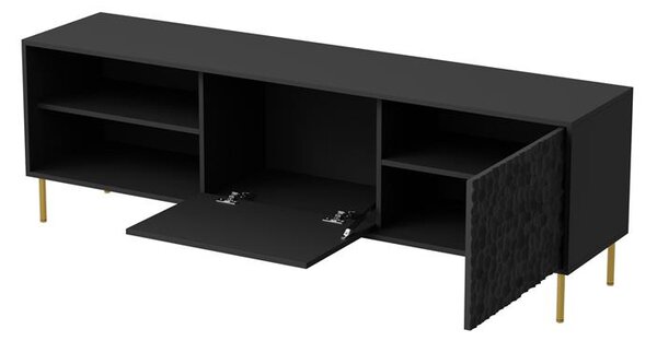 TV stolek Balle (černá + zlatá)