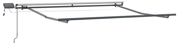 Stahovací markýza Žlutá a oranžová 350 x 250 cm Látka a hliník 3330254