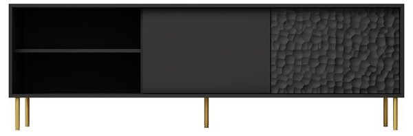TV stolek Balle (černá + zlatá)