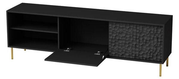 TV stolek Balle (černá + zlatá)