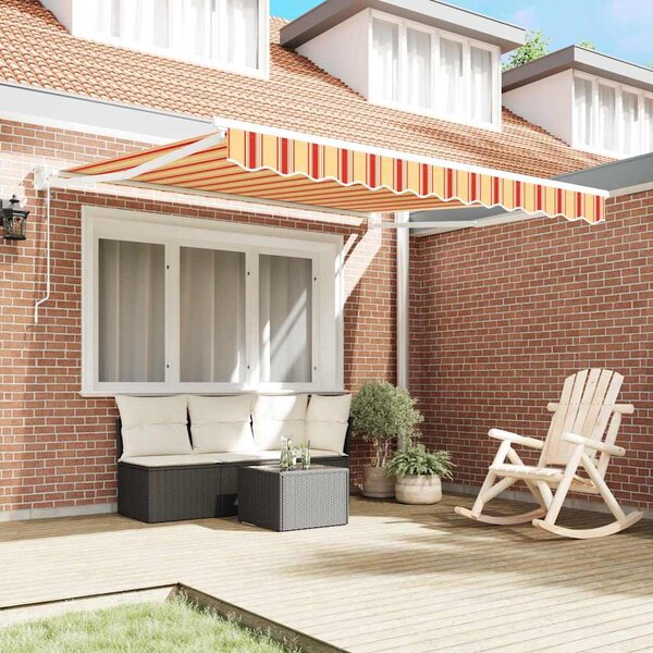 Stahovací markýza Žlutá a oranžová 350 x 250 x 165 cm 3330258