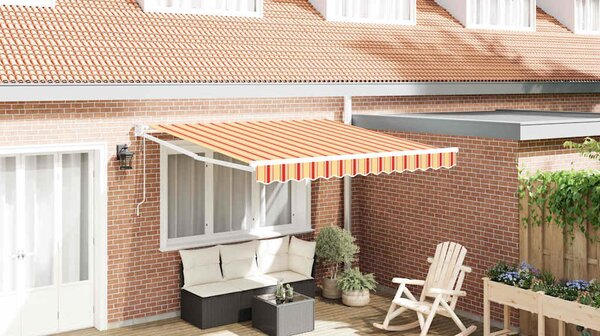 Stahovací markýza Žlutá a oranžová 350 x 250 x 165 cm 3330258