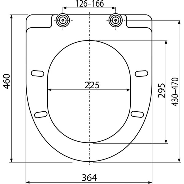 WC sedátko Alcadrain (Alcaplast) Softclose, Duroplast A66