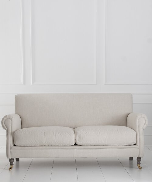 Solenzara Čalouněná pohovka Winston Three Seater180 cm NC-7204 Látkové čelounění: TC-186, Povrchová úprava nohou: Whitewash M Beech P132A