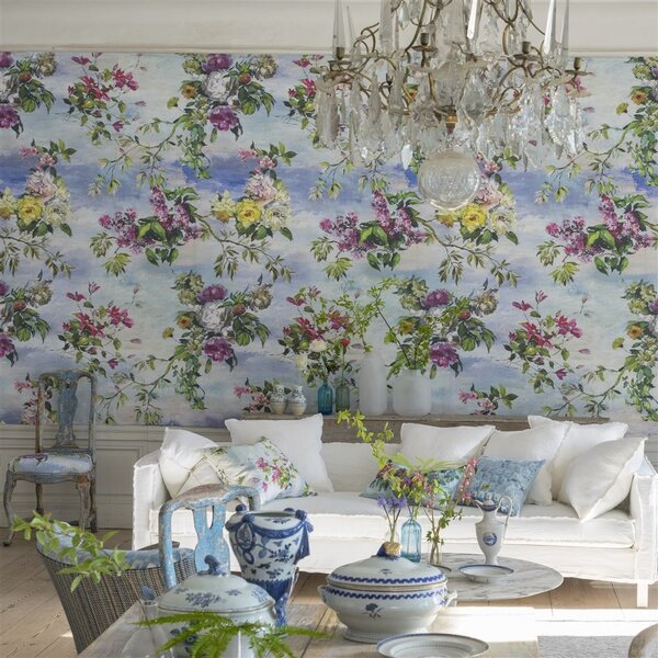 Designers Guild - Caprifoglio Odstín tapety: Sky