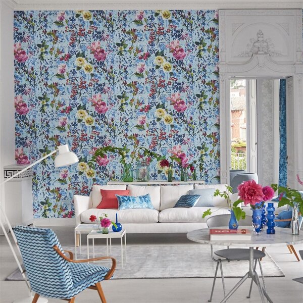Designers Guild - Majolica Odstín tapety: Cornflower