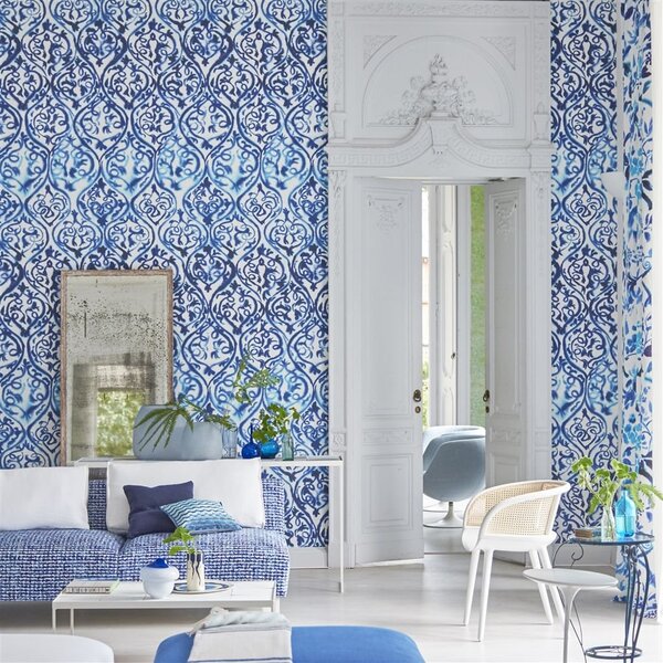 Designers Guild - Arabesque Odstín tapety: Cobalt