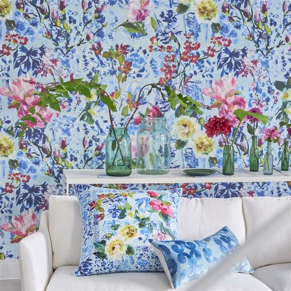 Designers Guild - Majolica Odstín tapety: Cornflower