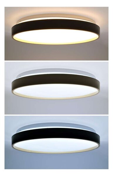 LED stropní světlo s dálkovým ovládáním Cala nastavitelné - průměr 38 cm, černá