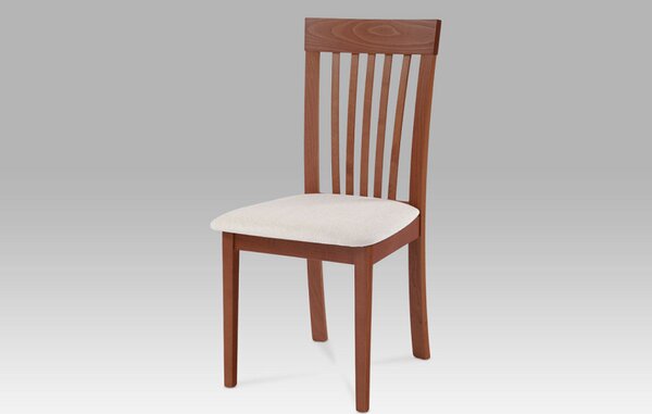 Jídelní židle BC-3950 TR3, ořech, potah krémový