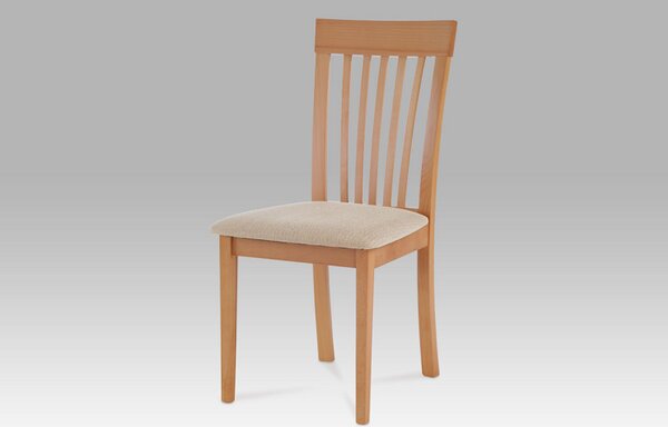 Jídelní židle BC-3950 BUK3, buk, potah krémový