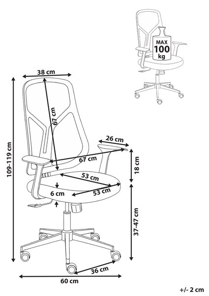 Kancelářská židle NUVINER Béžová