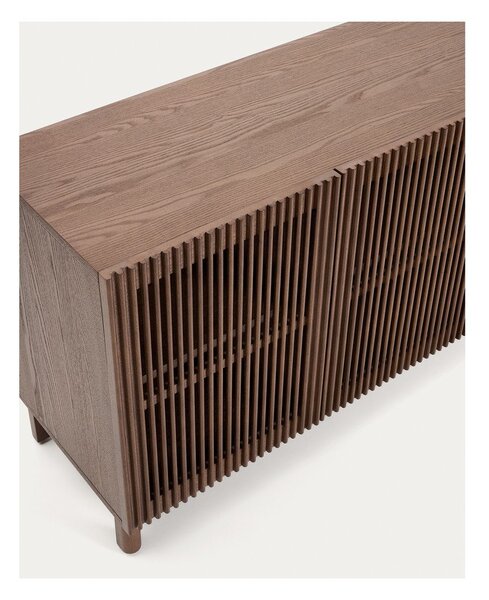 Tmavě hnědá komoda v dekoru ořechu 181x71,5x42,5 cm Beyla – Kave Home