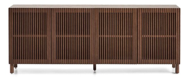 Tmavě hnědá komoda v dekoru ořechu 181x71,5x42,5 cm Beyla – Kave Home