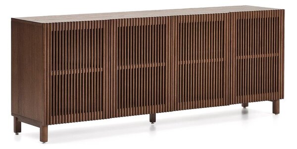 Tmavě hnědá komoda v dekoru ořechu 181x71,5x42,5 cm Beyla – Kave Home