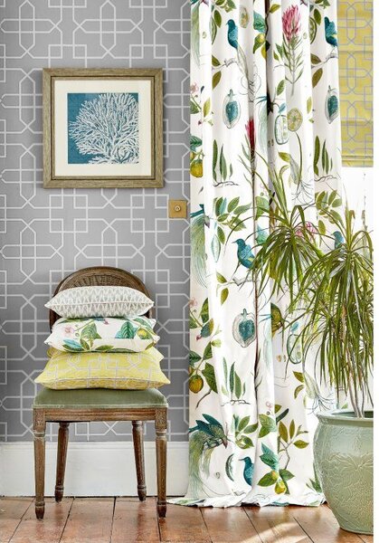 Sanderson Hampton Trellis Odstín tapety: Grey