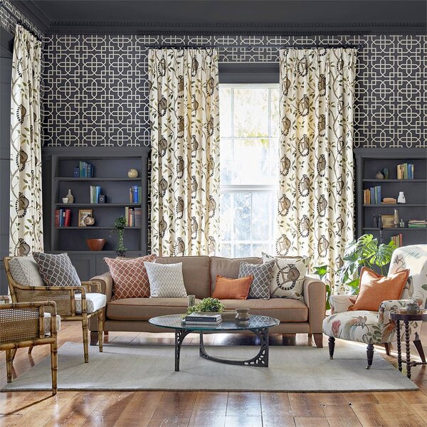 Sanderson Hampton Trellis Odstín tapety: Grey
