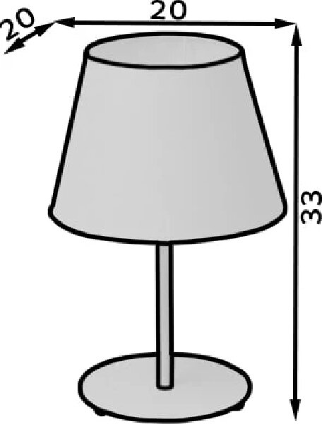 Stolní lampička na noční stolek VESPILLO - bílá / zlatá