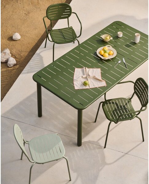 Ocelový zahradní jídelní stůl 90x180 cm Brai – Kave Home
