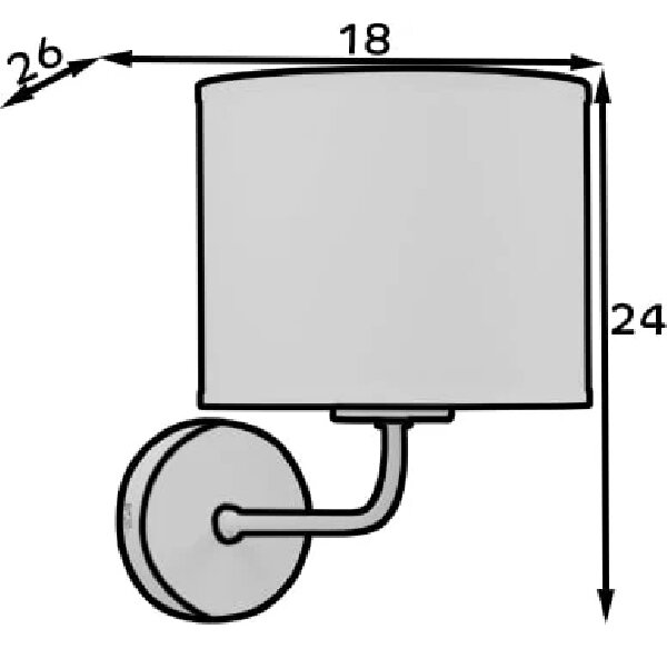 Nástěnná moderní lampa VESPILLO - bílá / zlatá