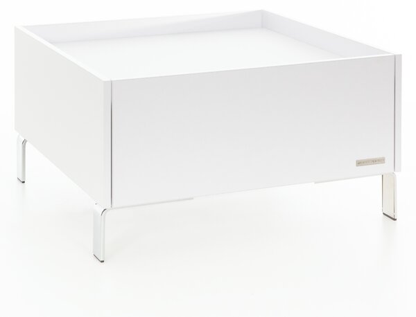 Konferenční stolek Luxury bílý - stříbrné nohy Konferenční stolek velikost: 90x90x43cm