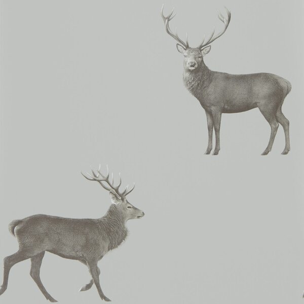 Sanderson Evesham Deer Odstín tapety: Indigo