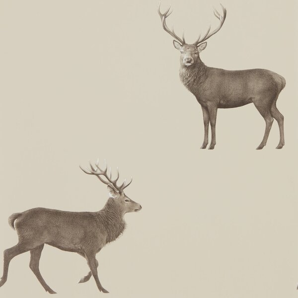 Sanderson Evesham Deer Odstín tapety: Indigo