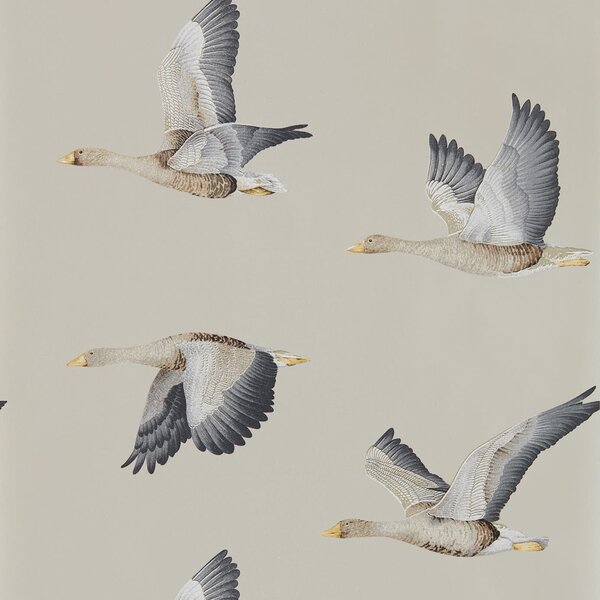 Sanderson Tapeta Elysian Geese, příroda, kolekce Elysian Odstín tapety: Briarwood