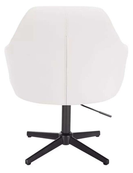 LuxuryForm DESIGN Křeslo ANDORA na černém kříži - bílé