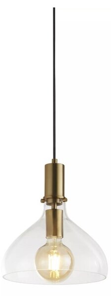 Searchlight 31031-1PB Závěsné svítidlo MARGARITA mosaz, čiré sklo