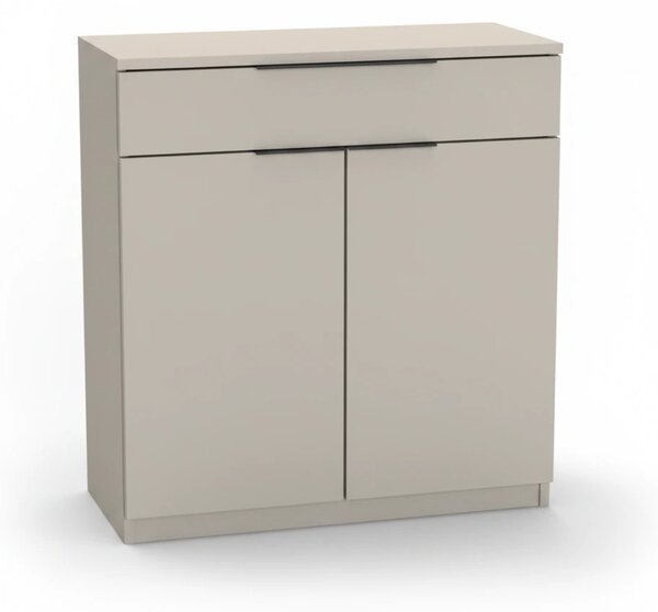 Komoda VARIO 1 Šířka 60 cm, Akácie světlá, černé úchytky