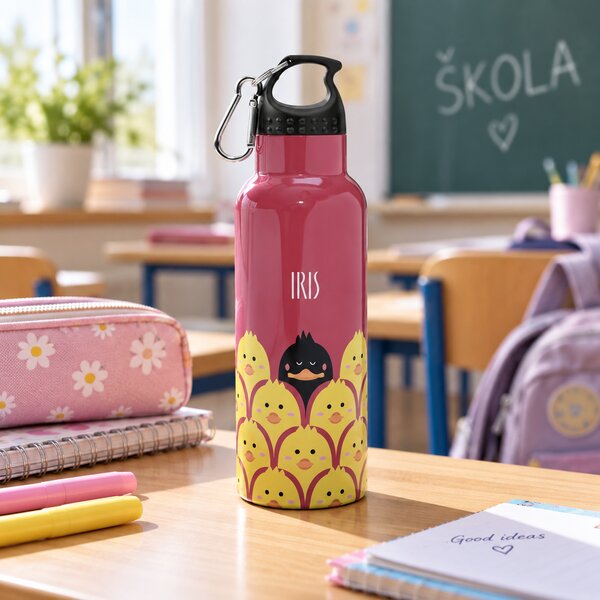 Dětská nerezová termolahev Friends, 500ml, Iris Barcelona, červená