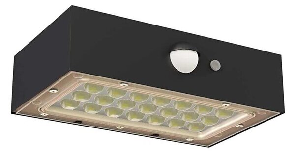 LED Solární reflektor se senzorem pohybu LED/3,7V 1200mAh 4000K IP65 černá