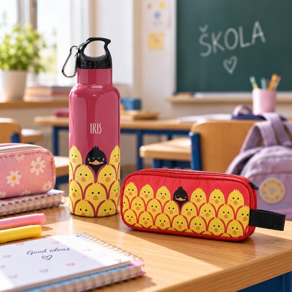 Dětský termoobal na sendvič Zipper, 1l, Iris Barcelona, červený