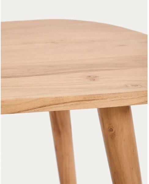 Konferenční stolek z masivu akácie v přírodní barvě 60x110,5 cm Duvani – Kave Home