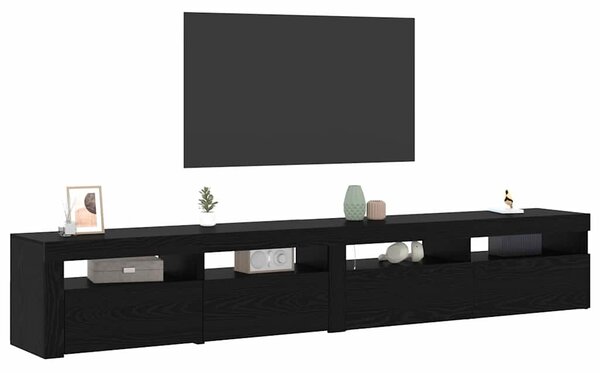 Televizní skříň 2 ks Černý dub Kompozitní dřevo 3332491