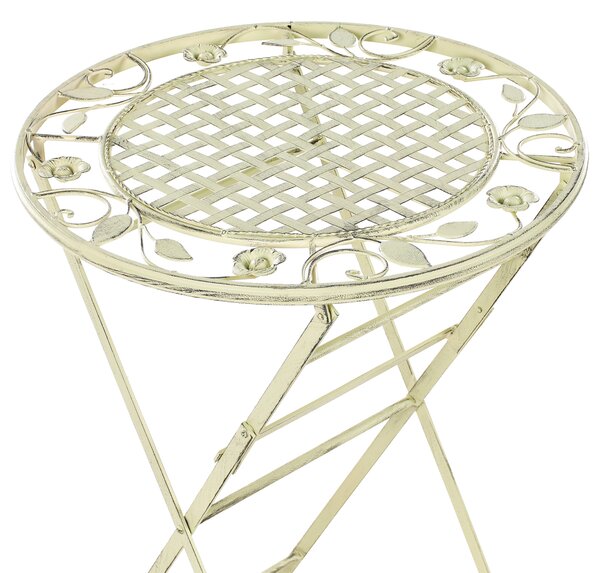 Zahradní barový stůl BIVIO 60 cm 60 cm Kov Světle zelená