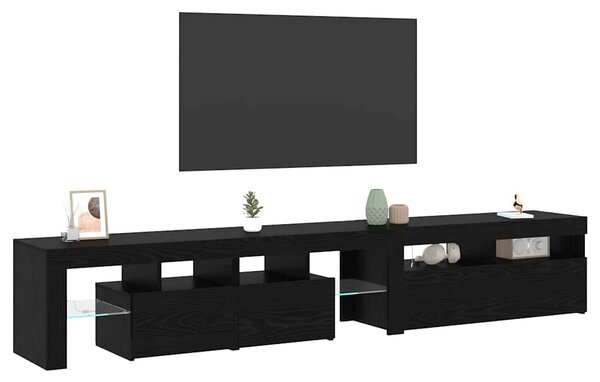 Televizní skříň 2 ks Černý dub Kompozitní dřevo 3332526