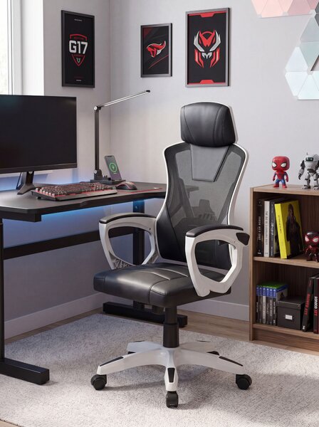 Kancelářská židle IGNIS Umělá kůže Bílá