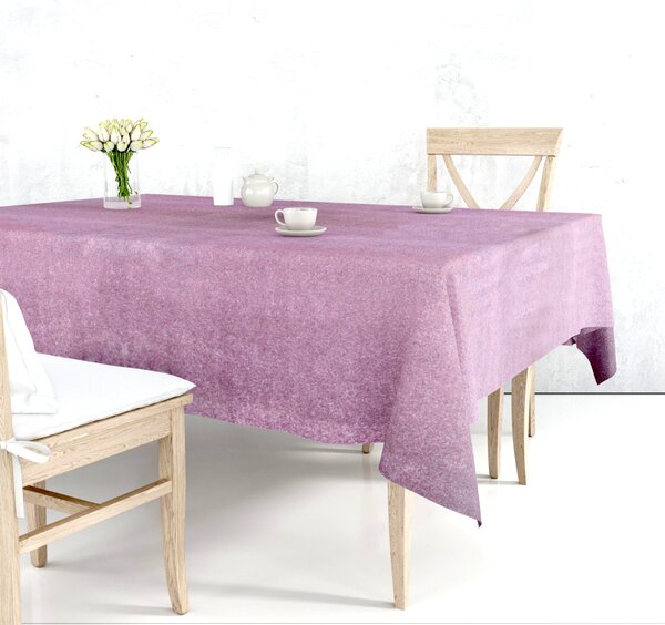 Ervi dekorační sametový ubrus na stůl obdélníkový/čtvercový -Rasel růžový - Erviplas
