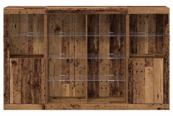 LED komoda Staré dřevo 163 x 37 x 100 cm Kompozitní dřevo 3333121