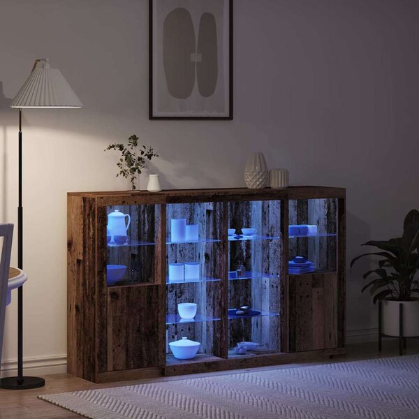 LED komoda Staré dřevo 163 x 37 x 100 cm Kompozitní dřevo 3333121
