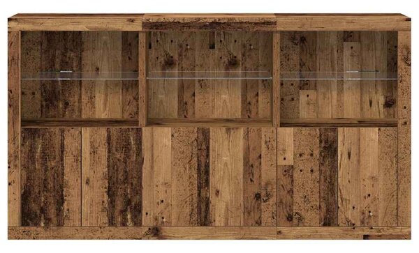 LED komoda Staré dřevo 181,5 x 37 x 100 cm Kompozitní dřevo 3333123