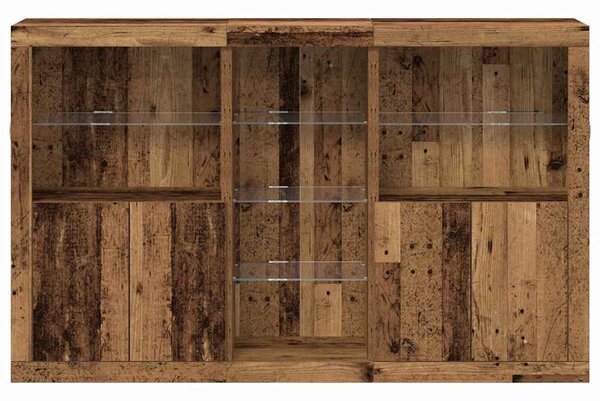 LED komoda Staré dřevo 162 x 37 x 100 cm Kompozitní dřevo 3333124